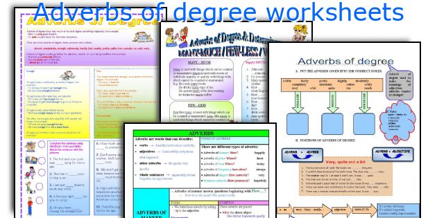 English Teaching Worksheets Adverbs Of Degree