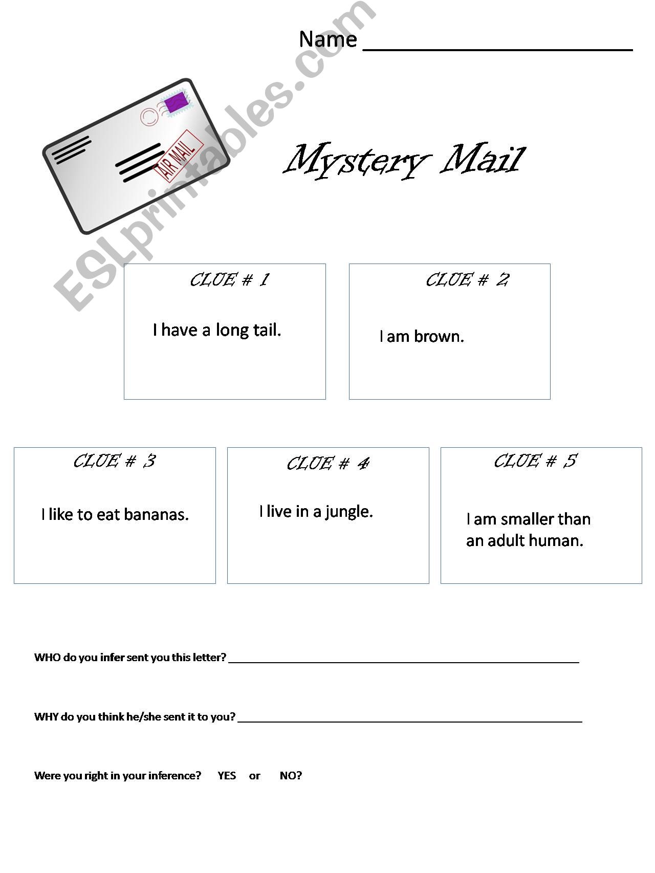 Mystery Mail 3 powerpoint