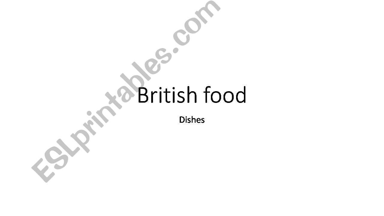 UK dishes powerpoint