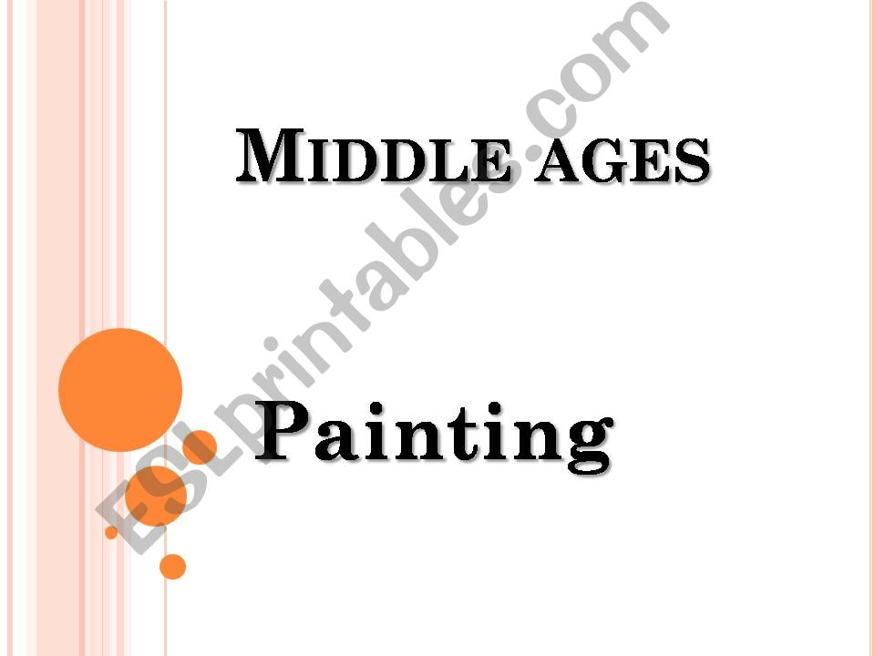 Painting - Middle Ages powerpoint