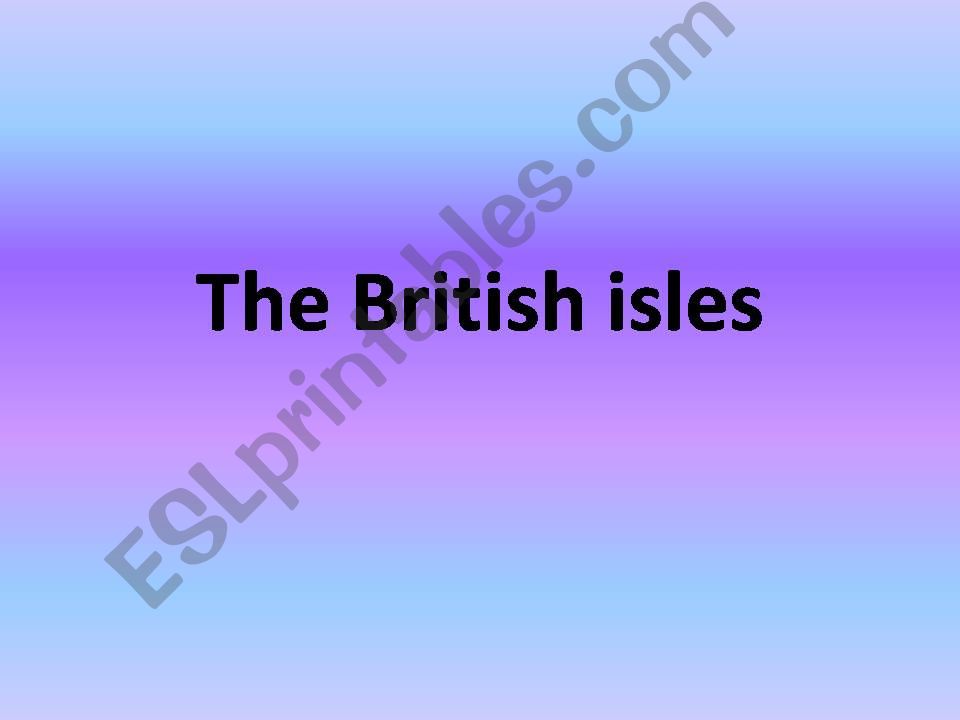 british isles powerpoint