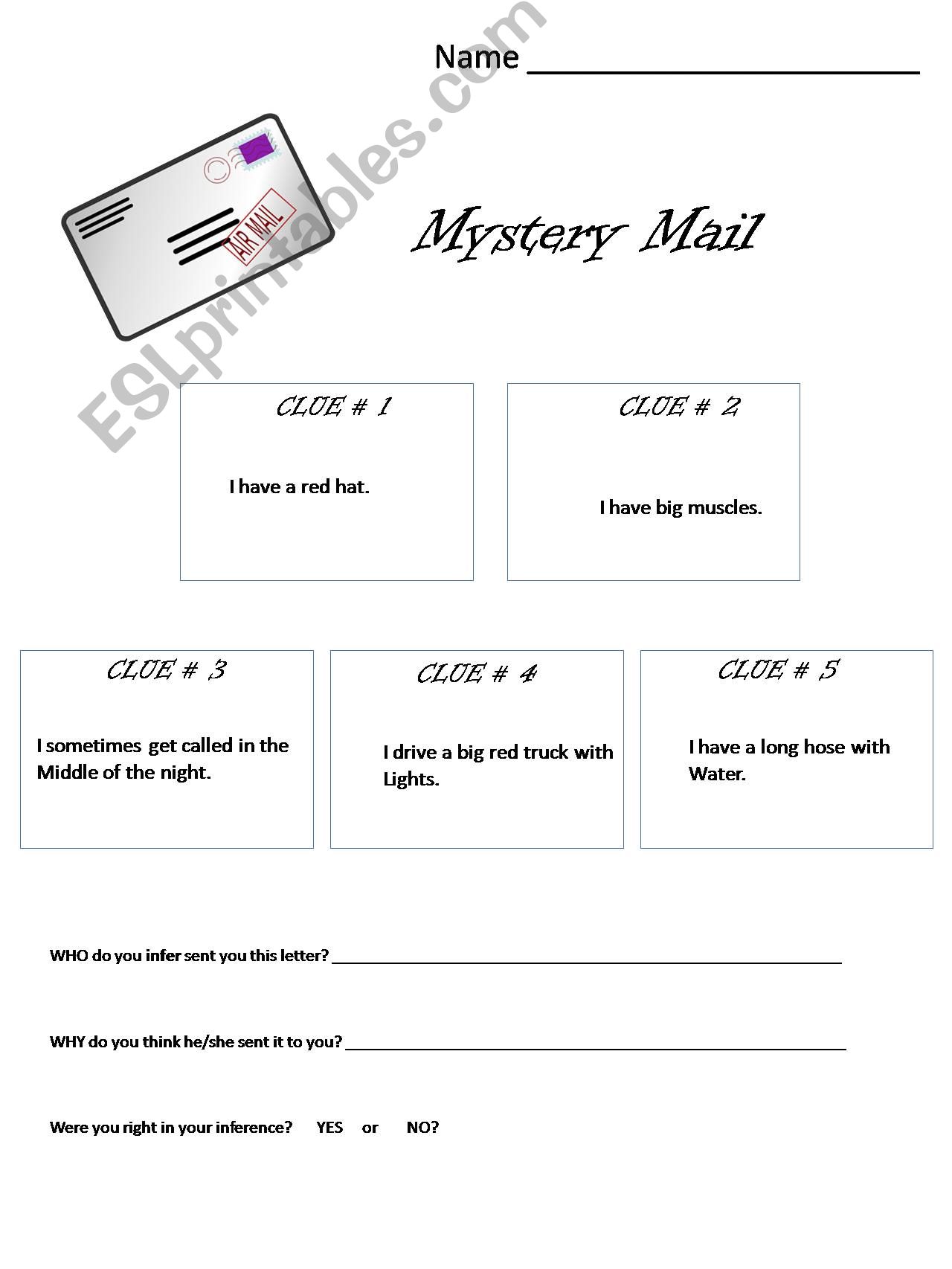 Mystery Mail 5 powerpoint