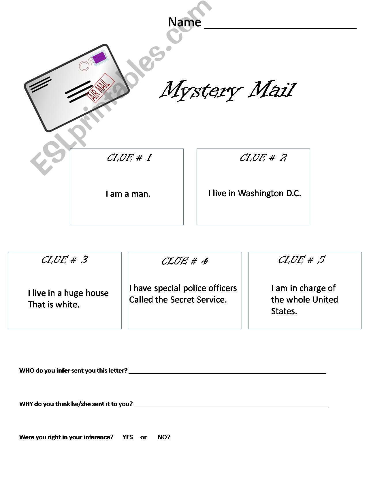 Mystery Mail 7 powerpoint