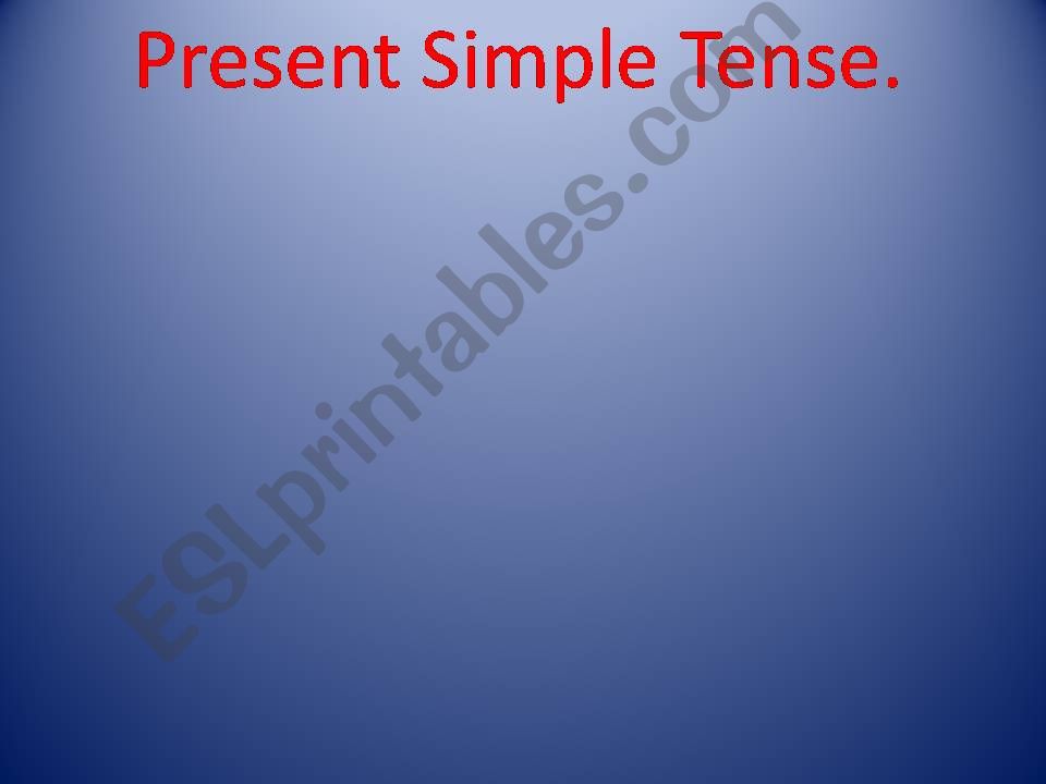 Present Simple powerpoint