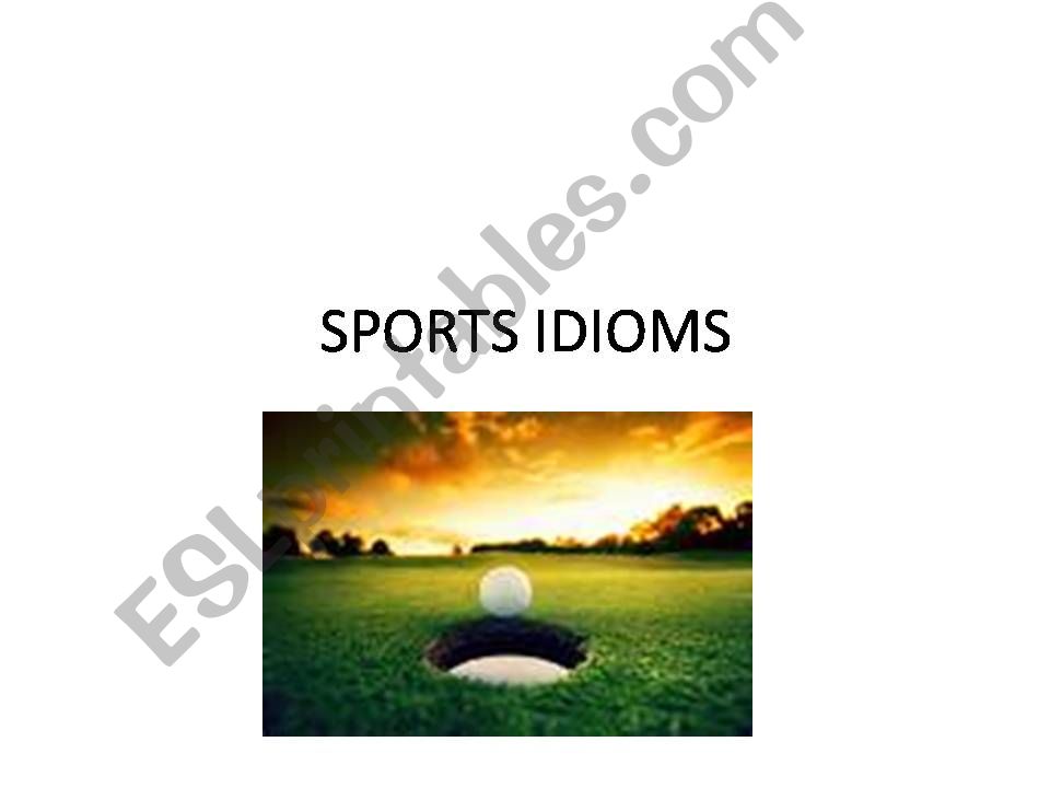 Sports Idioms powerpoint
