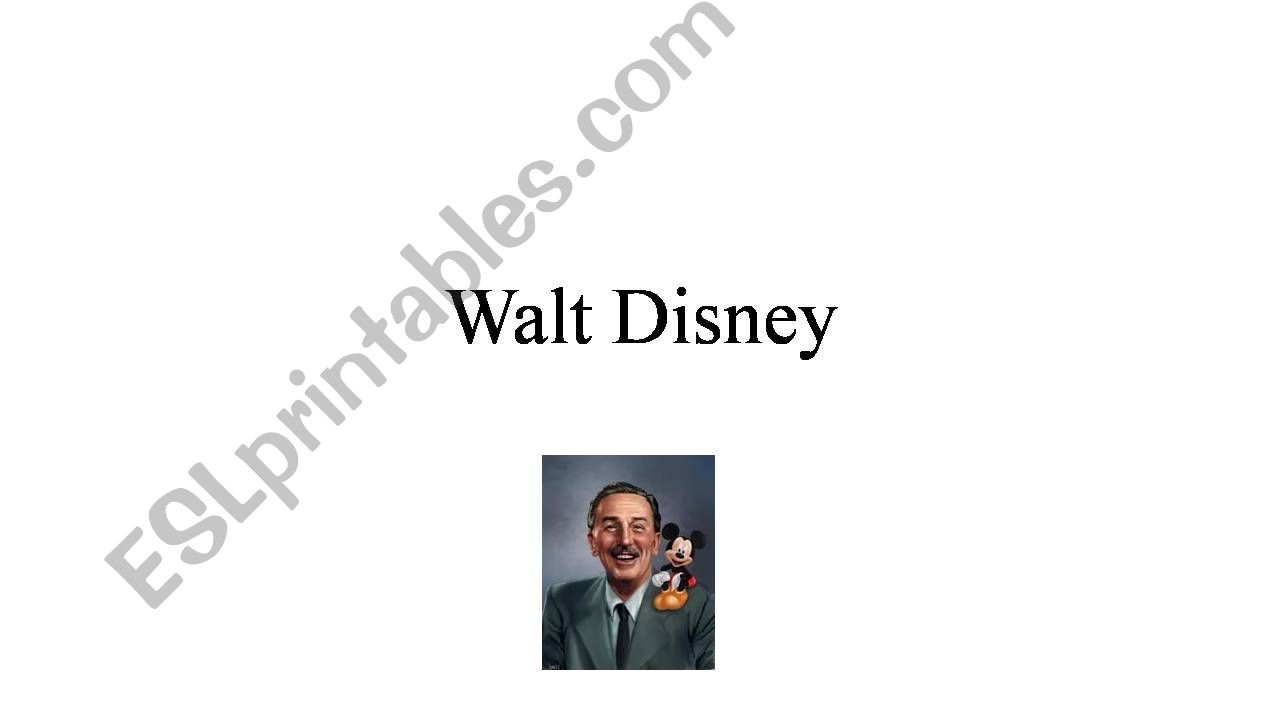 Walt Disney powerpoint