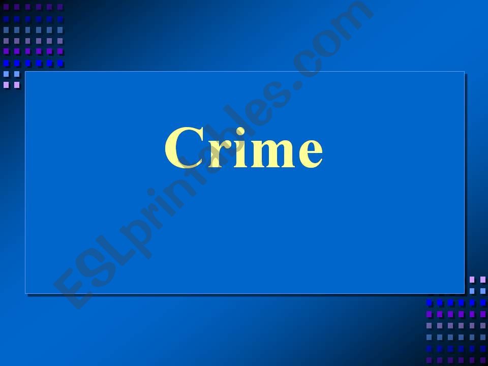 crime powerpoint