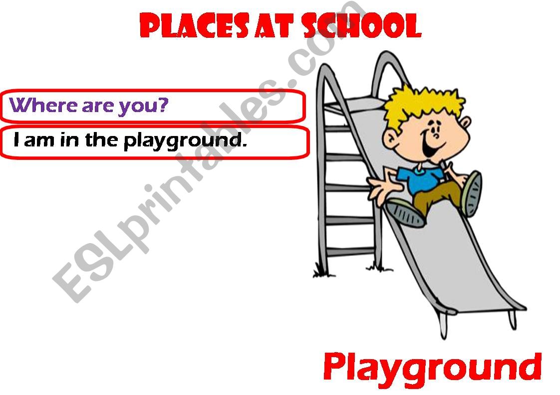 Places at school powerpoint