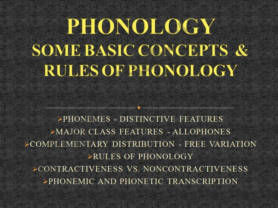 Phonology powerpoint