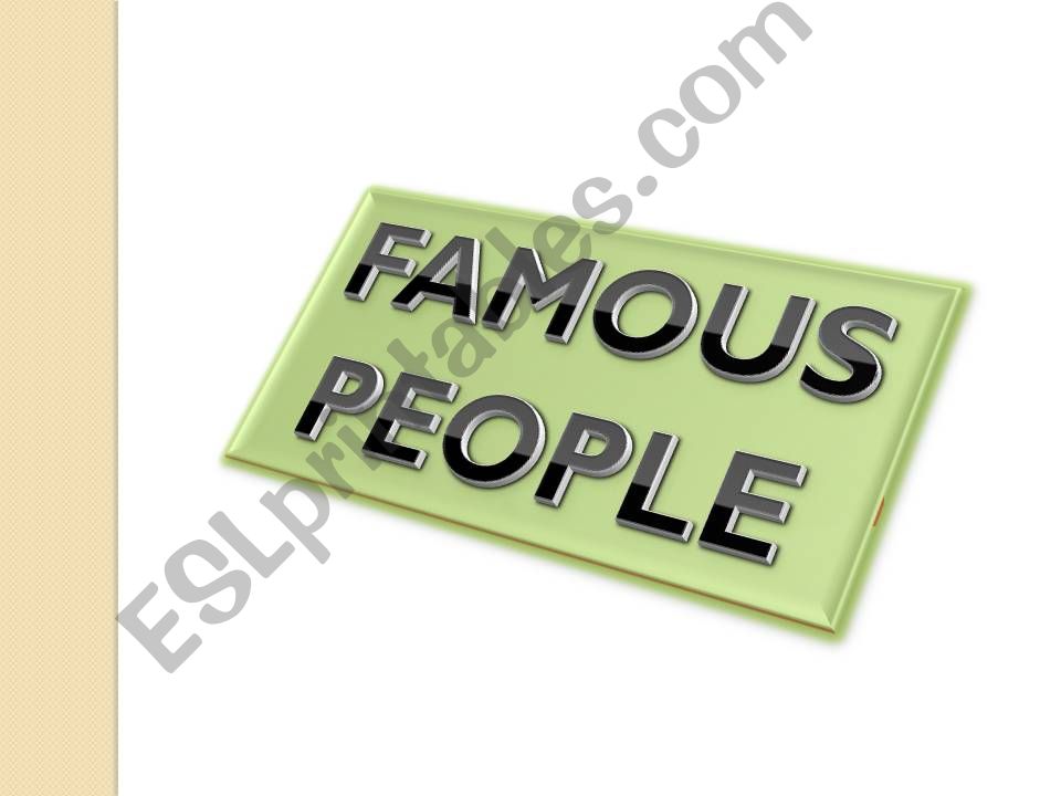 famous people powerpoint