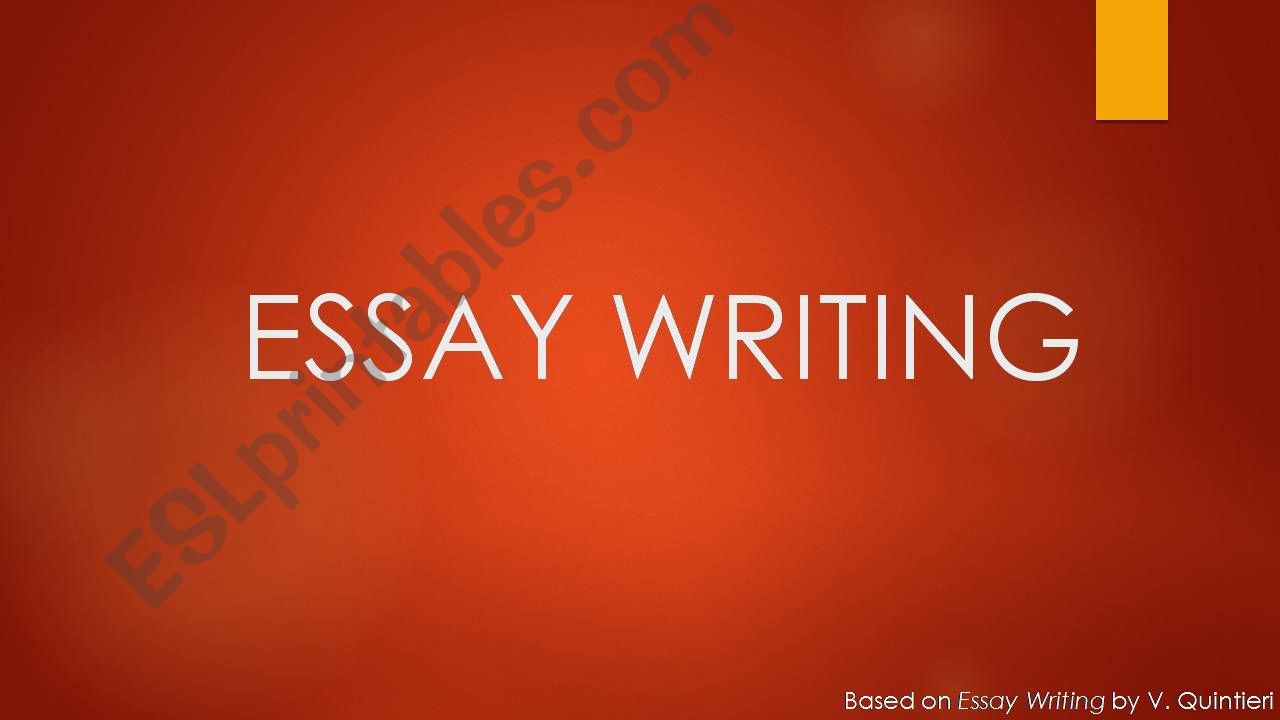 Essay Writing powerpoint