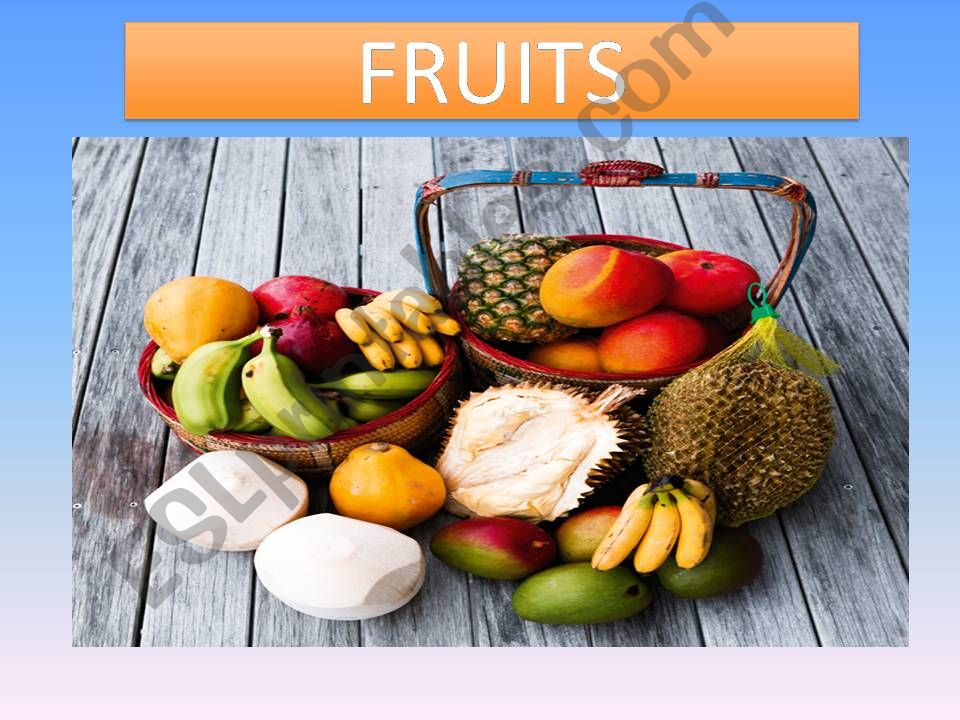 Fresh Fruits powerpoint