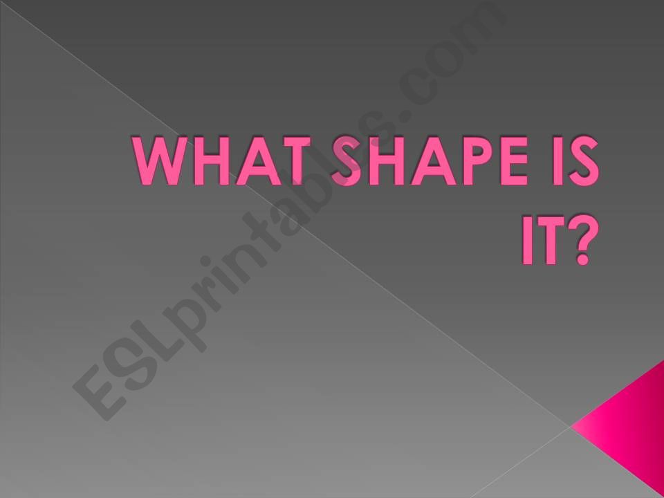 SHAPES GAME powerpoint