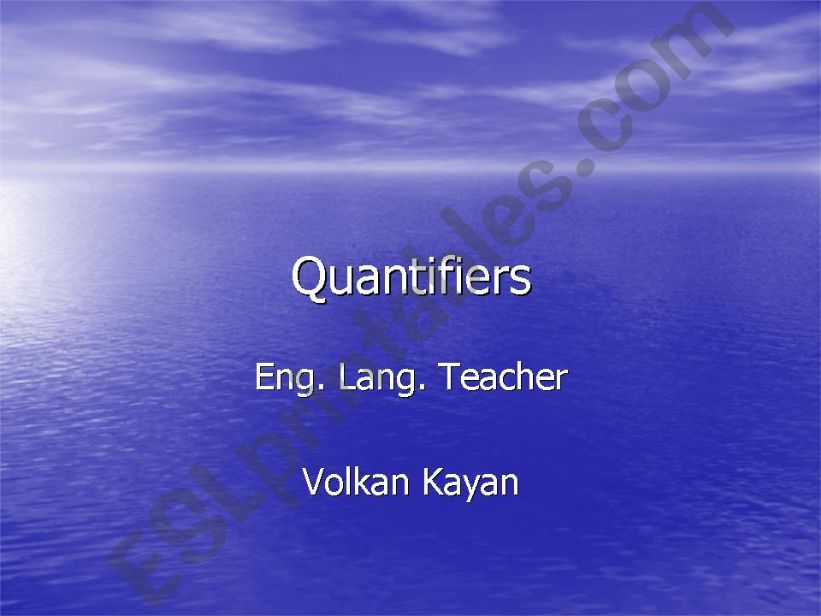 Quantifiers powerpoint