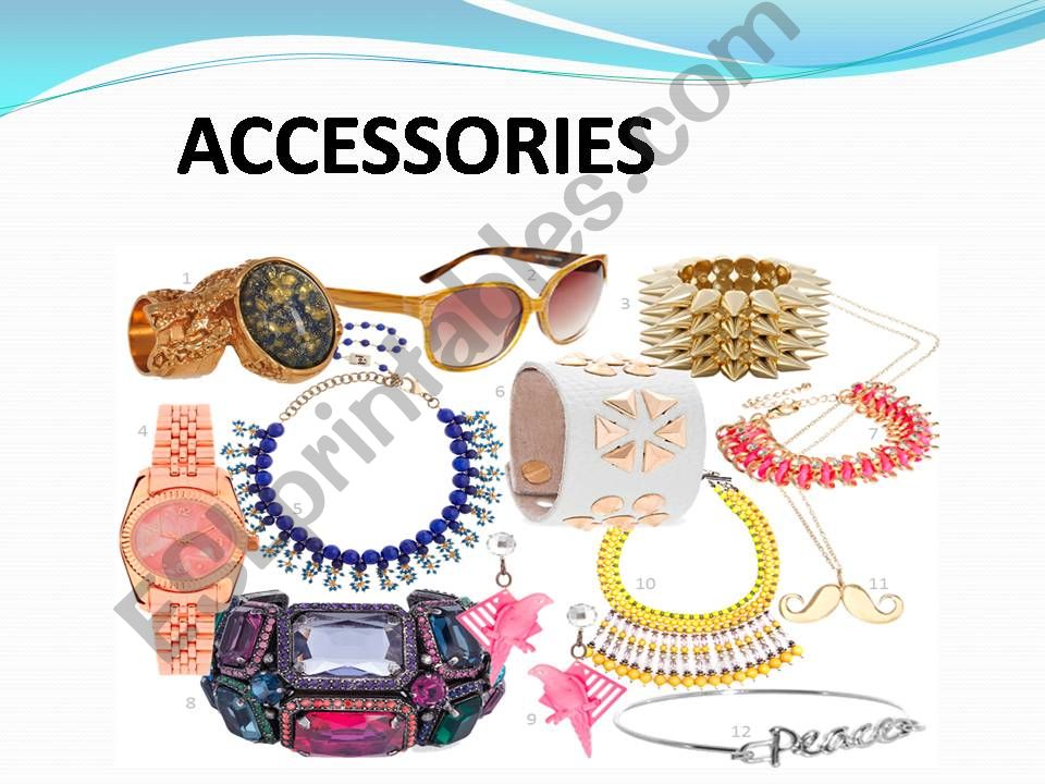 Clothes and accesories powerpoint