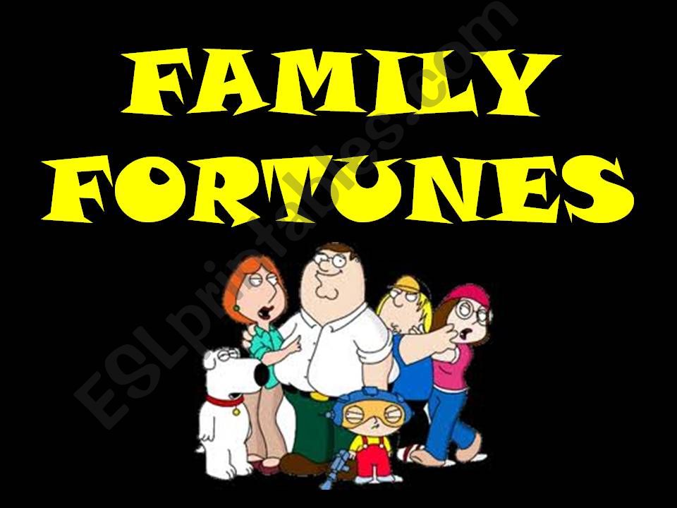 Family fortunes 1 powerpoint