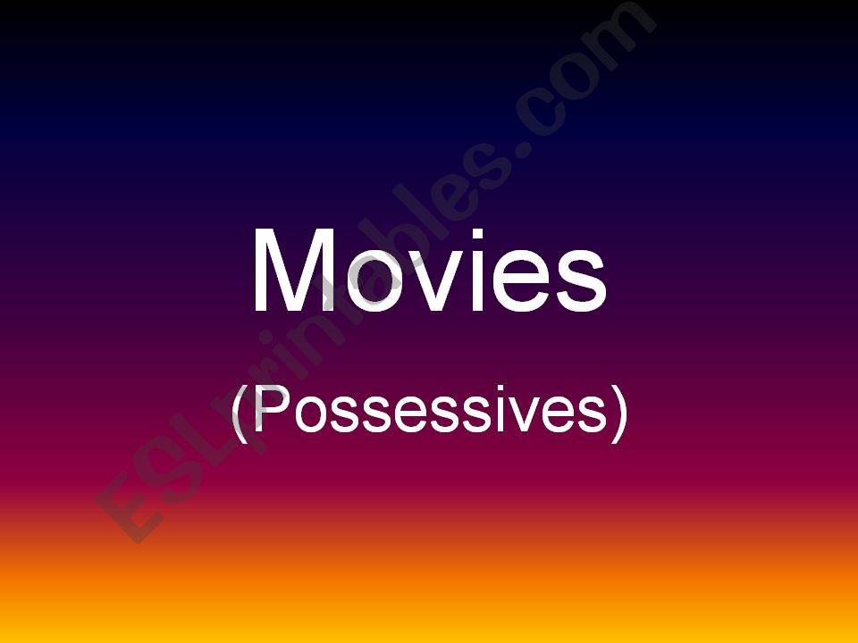 Possessives powerpoint