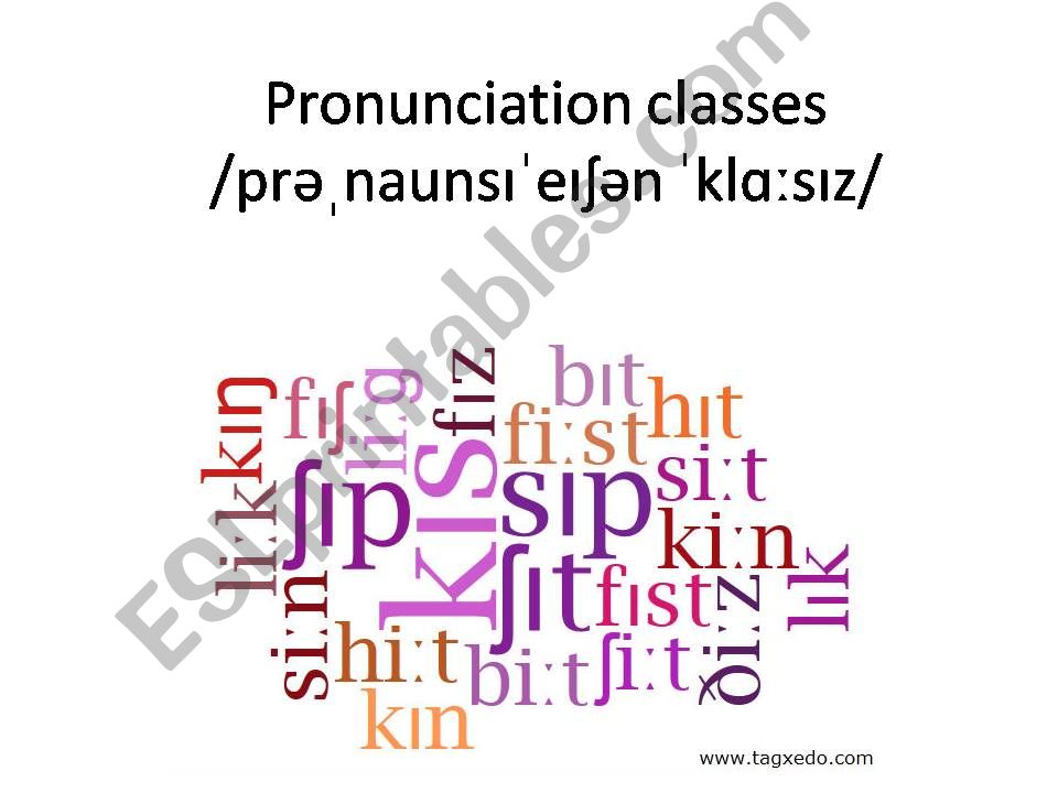 Introduction to English pronunciation