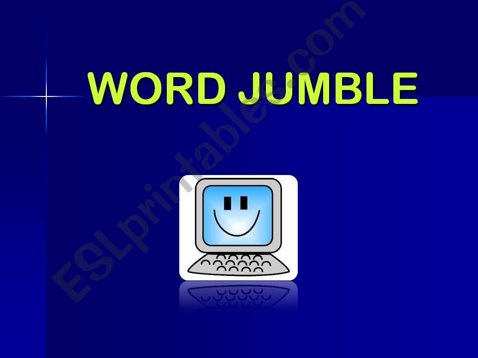 Jumbled words Computer vocabulary