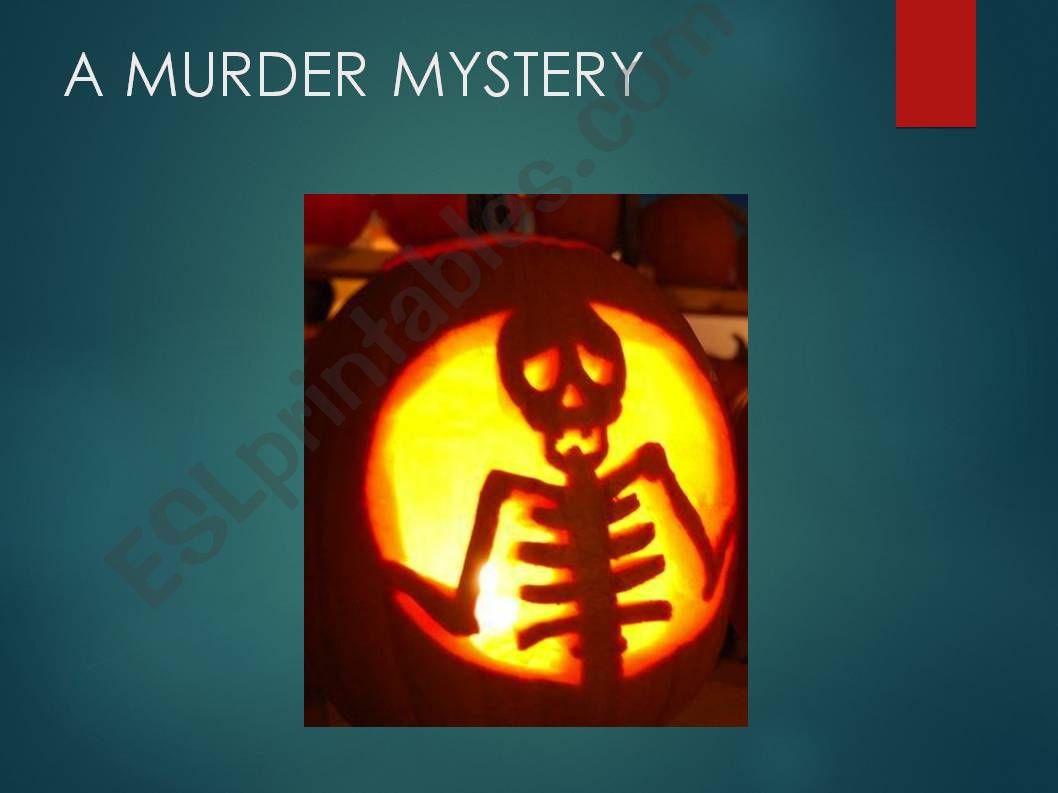 Halloween Murder Mistery powerpoint