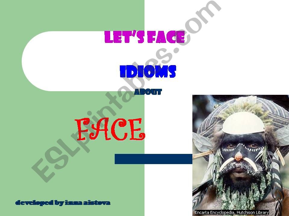 Face idioms powerpoint