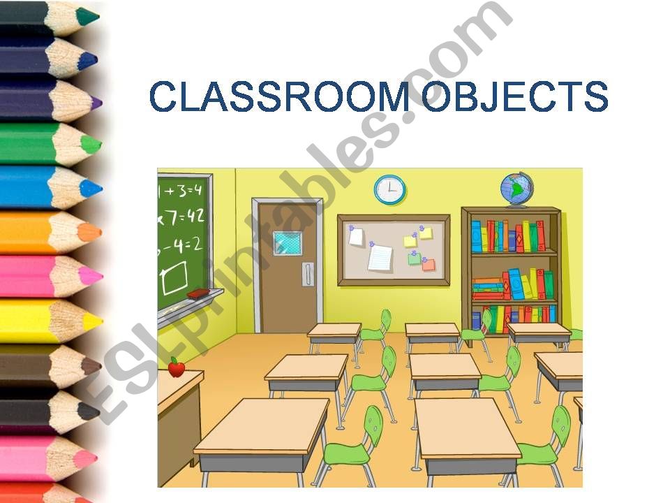 Classroom Objects Spelling powerpoint
