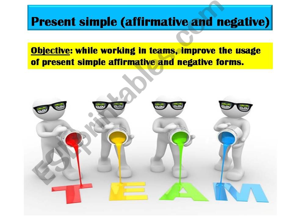 Present Simple (affirmative and negative)