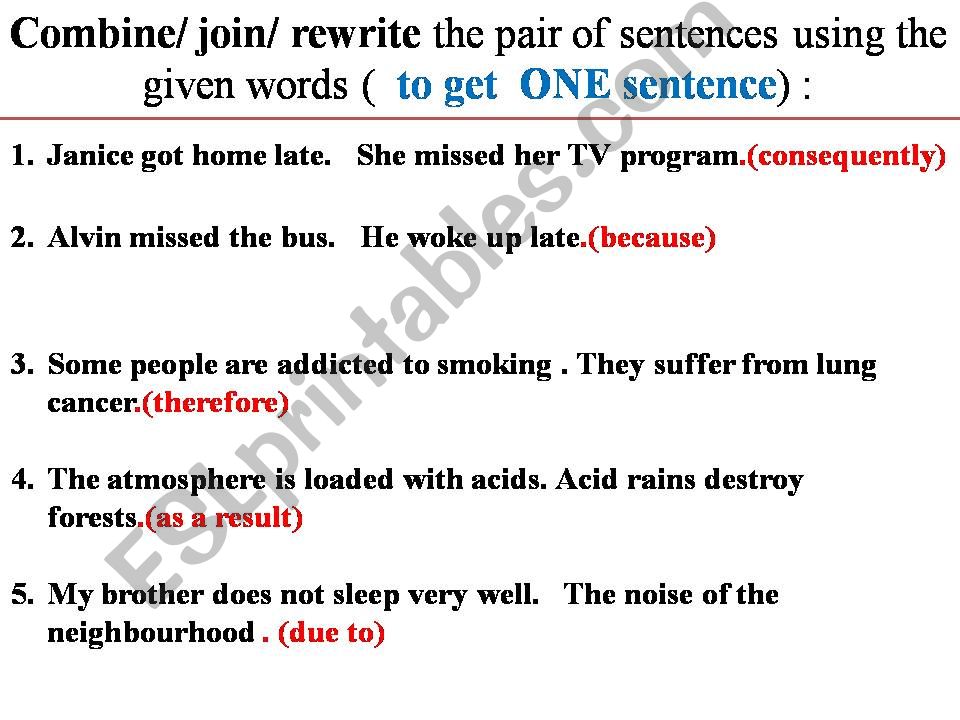 cause  and effect powerpoint