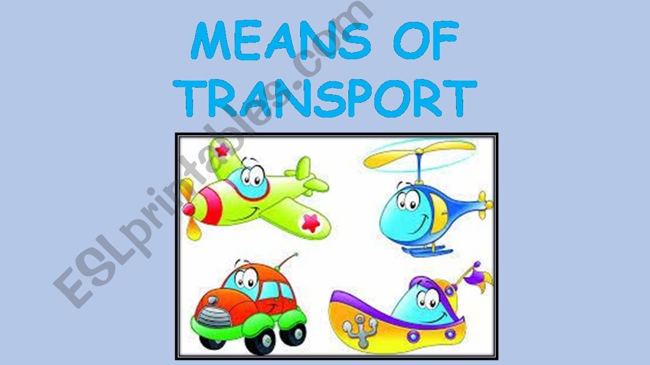 Means of Transport powerpoint