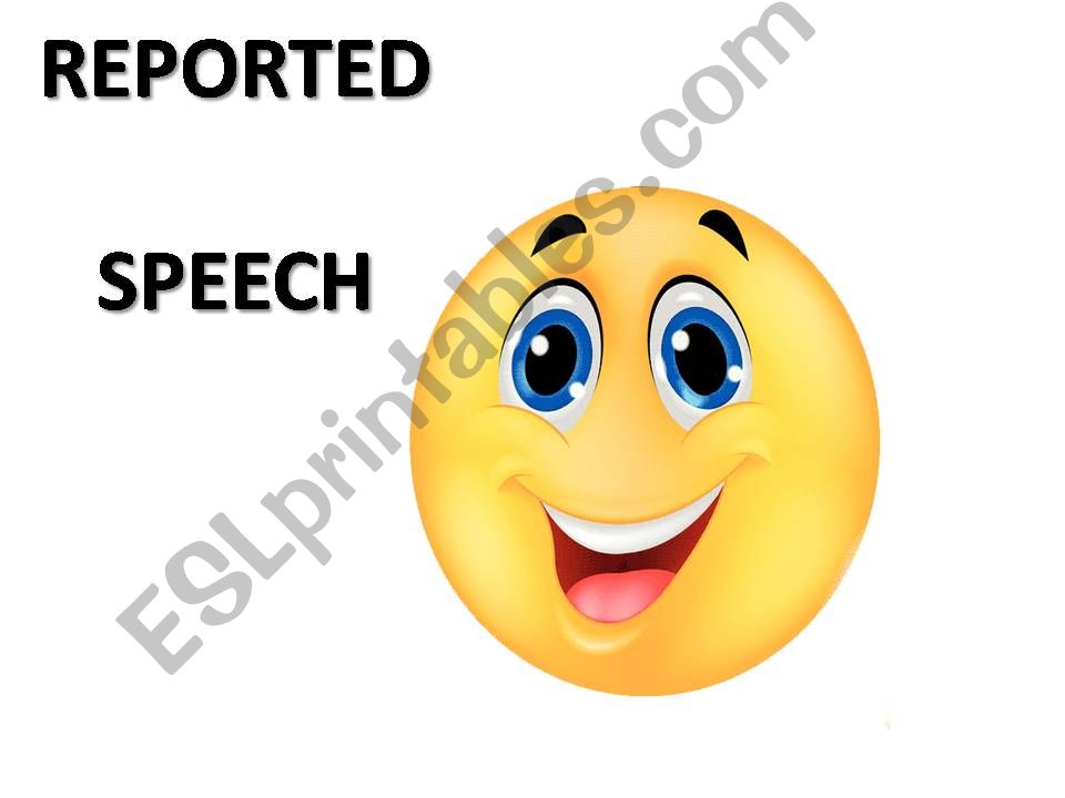 Reported speech powerpoint