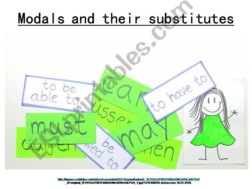 Modals and their substitutes powerpoint