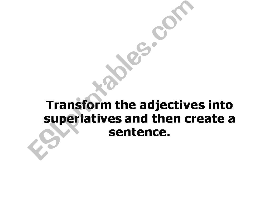 Using superlatives (A2) powerpoint