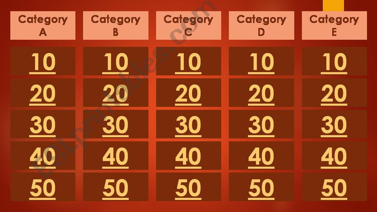 Passive Voice Jeopardy Game powerpoint