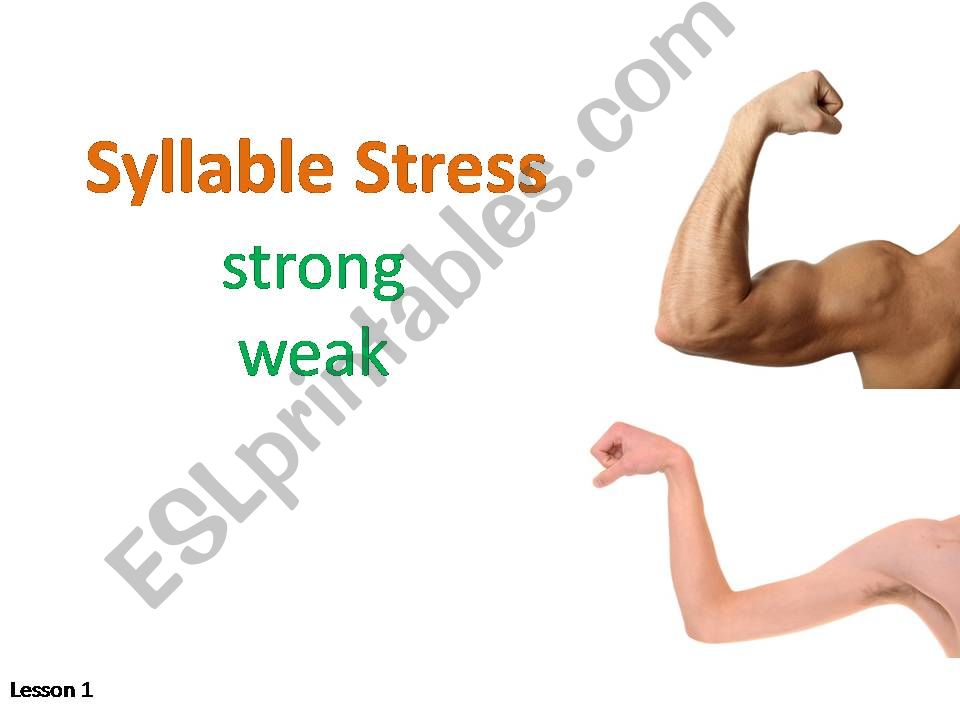 Syllable Stress powerpoint
