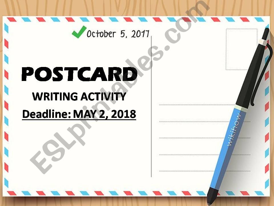 POSTCARD LESSON powerpoint