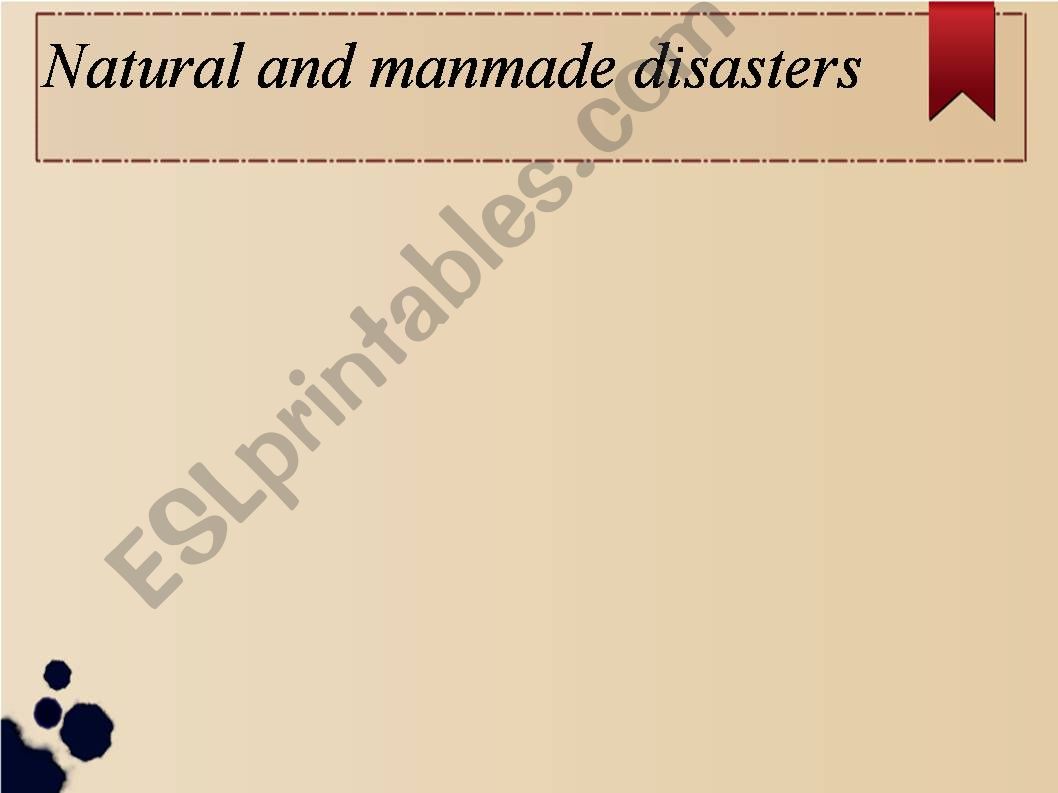 Disasters powerpoint
