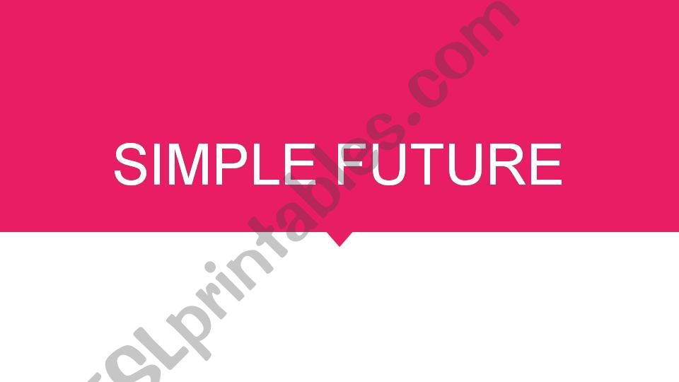 Simple Future powerpoint