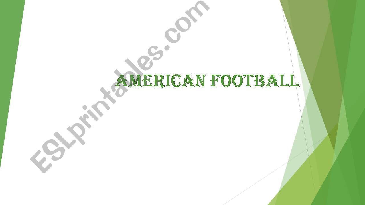 American football powerpoint