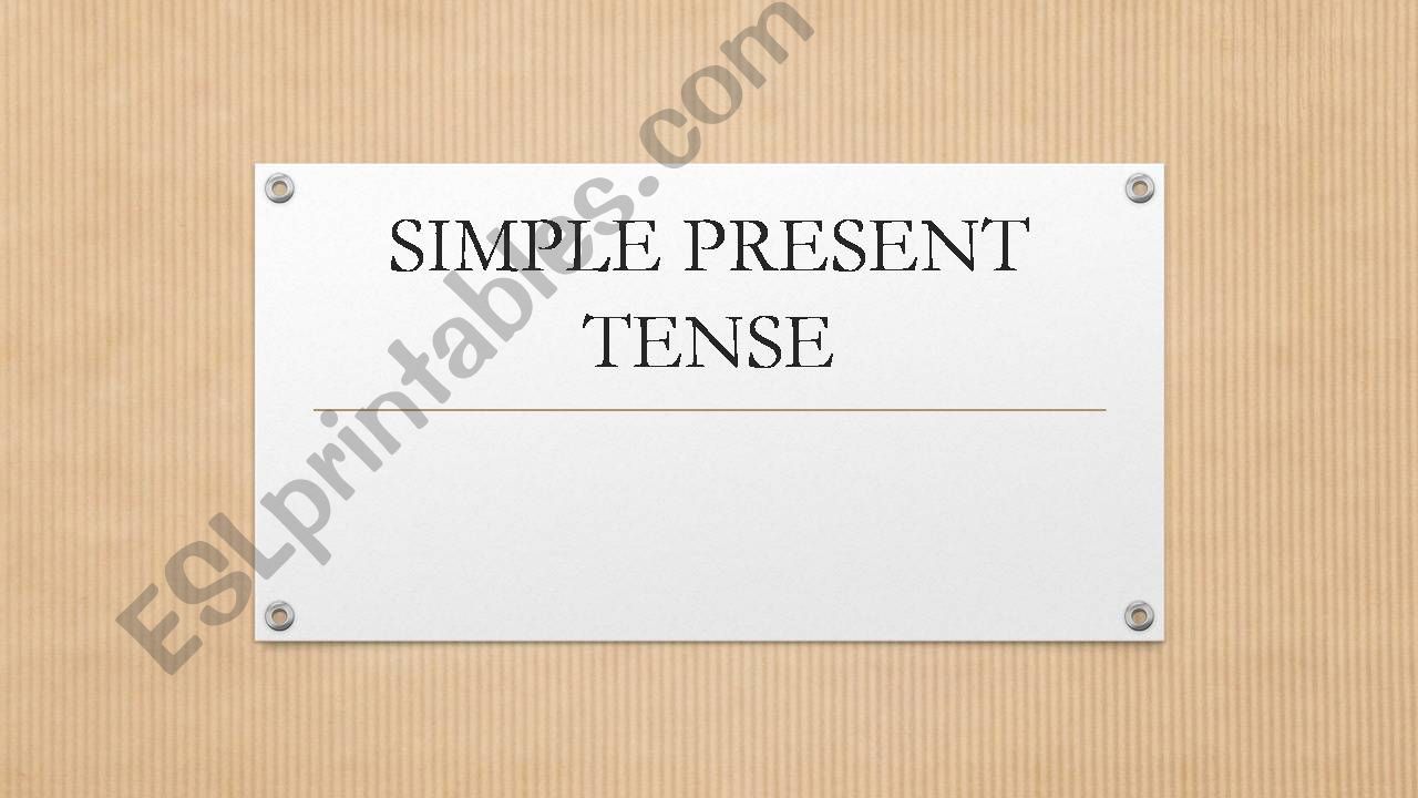 simple present power point powerpoint