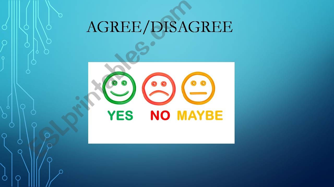Agree/Disagree powerpoint
