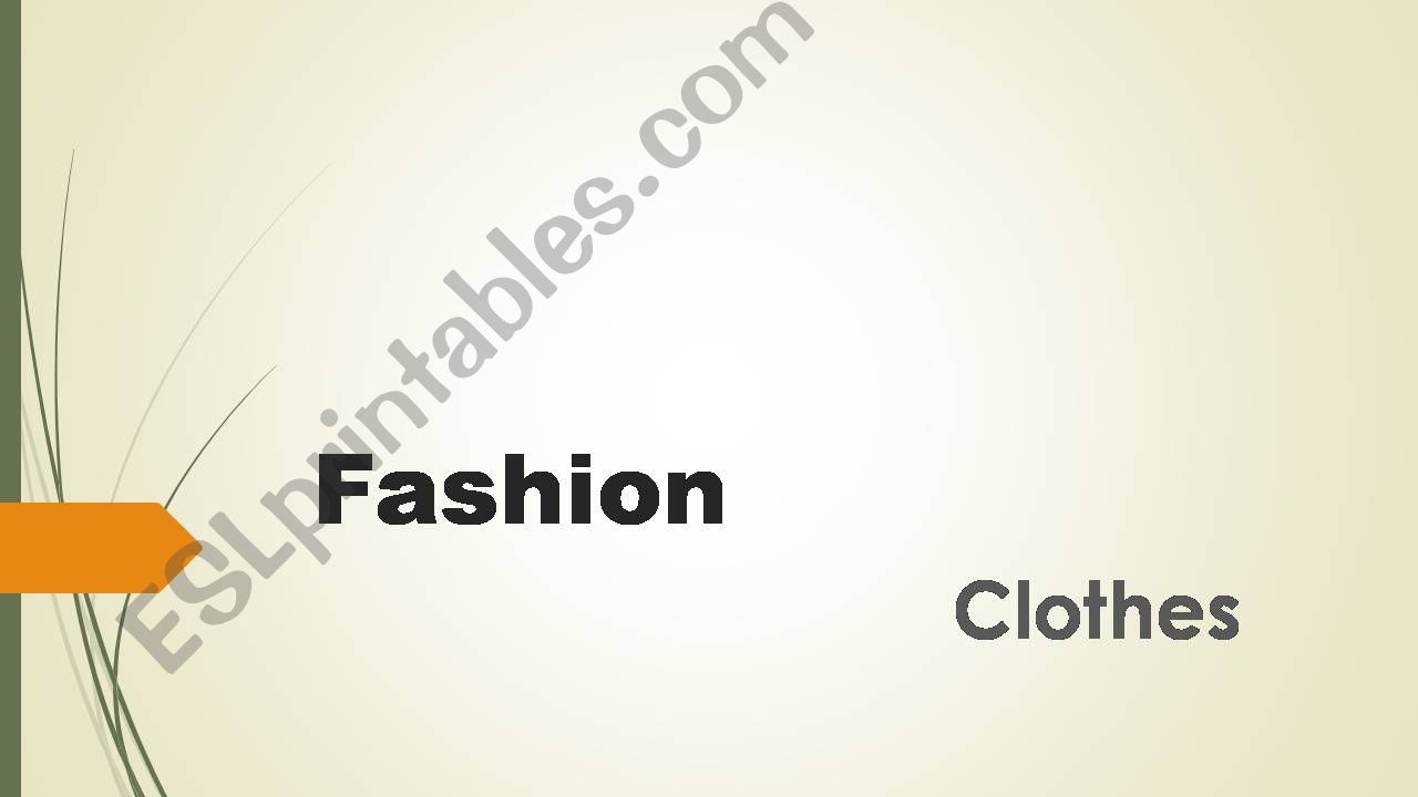 Clothes powerpoint