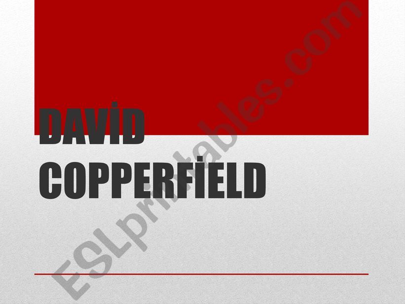 David Copperfield powerpoint