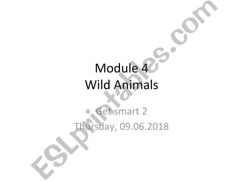 wild animals powerpoint