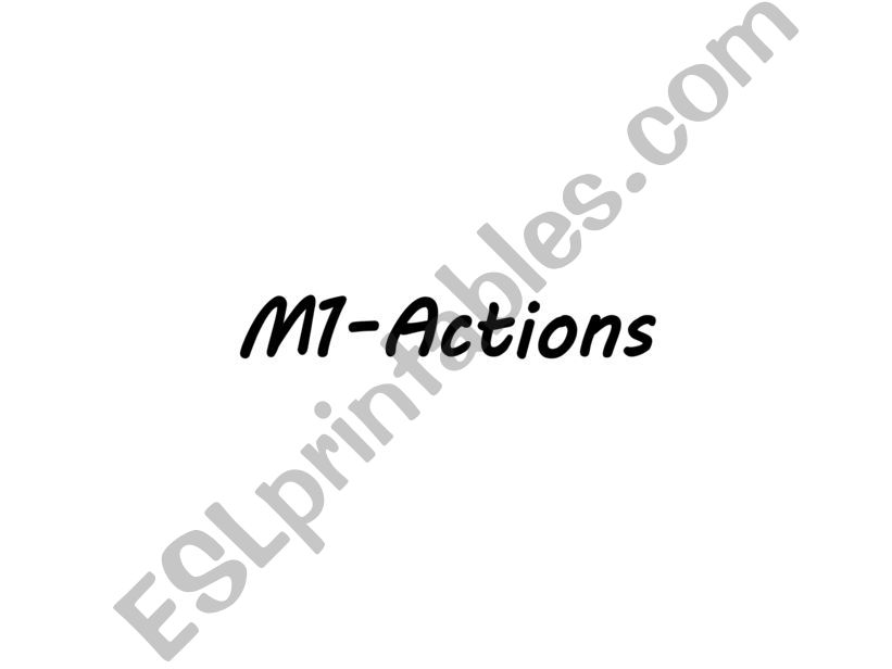 Actions powerpoint