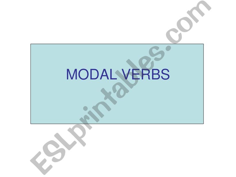 MODAL AND MODAL PERFECTS powerpoint