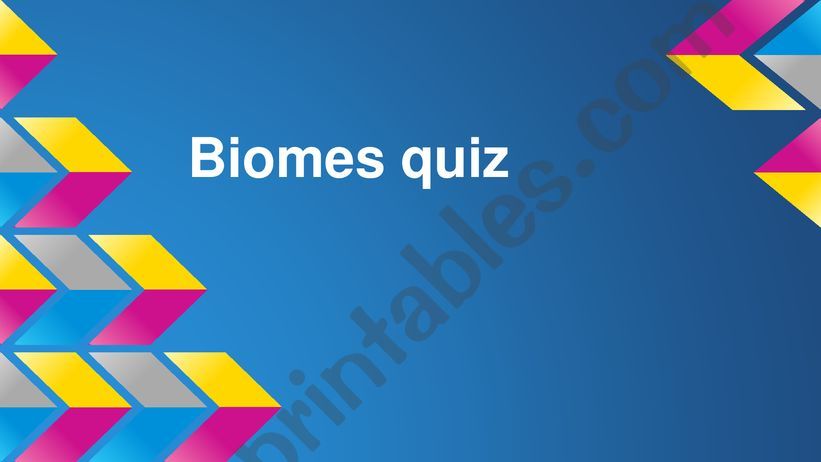 Biomes quiz powerpoint