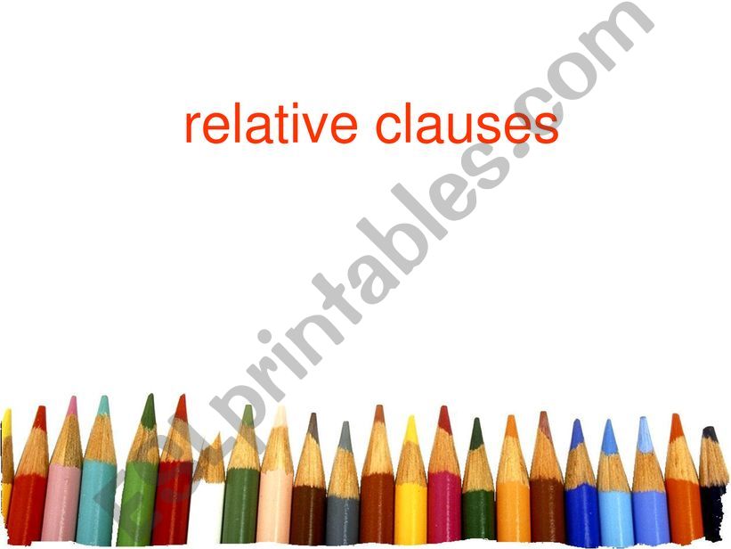 relative clauses powerpoint