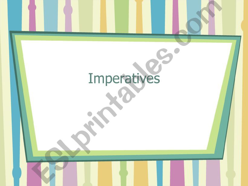 Imperatives powerpoint