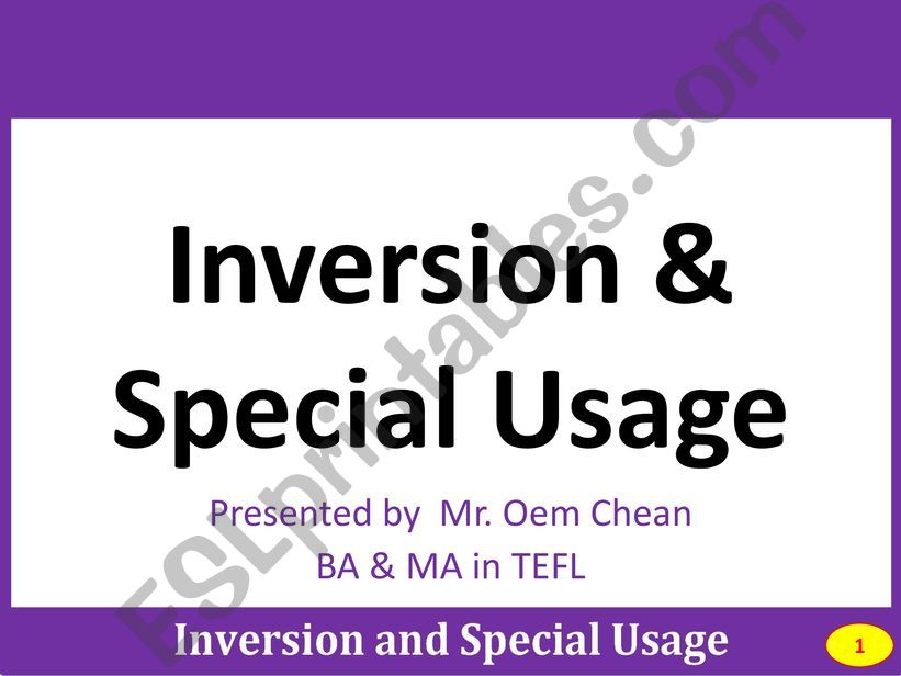 Conditionals__Inversion and Special Usage