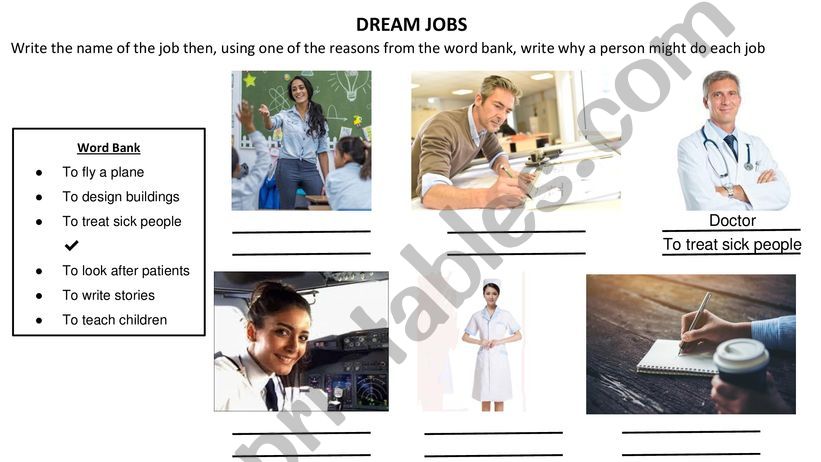 Dream Jobs powerpoint